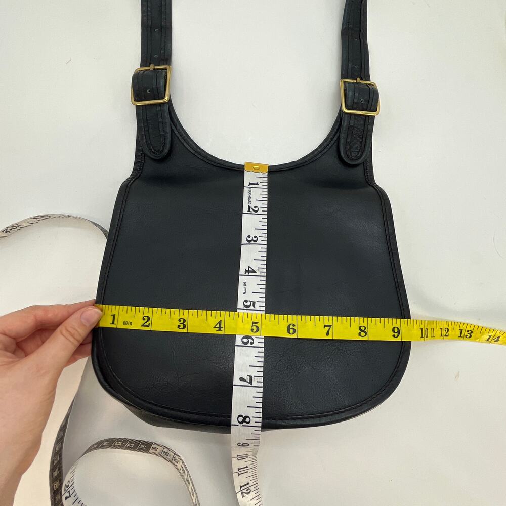 Vintage Coach NYC Saddle Bag Small 9205 Navy - Picture 8 of 10
